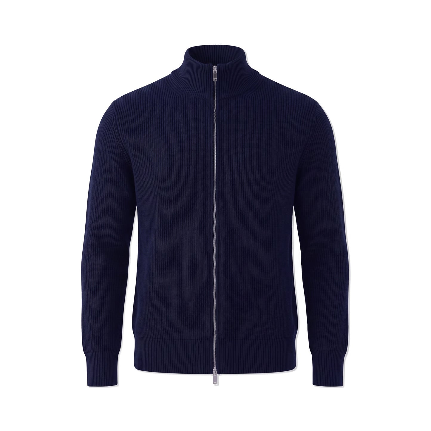Ribbed Zip Cardigan
