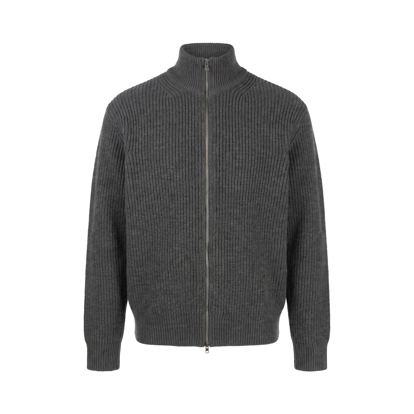 Ribbed Zip Cardigan
