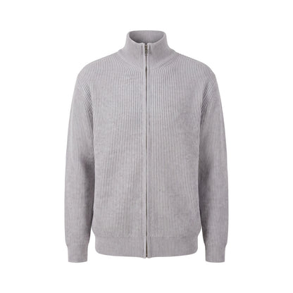 Ribbed Zip Cardigan