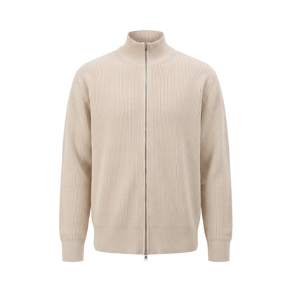 Ribbed Zip Cardigan