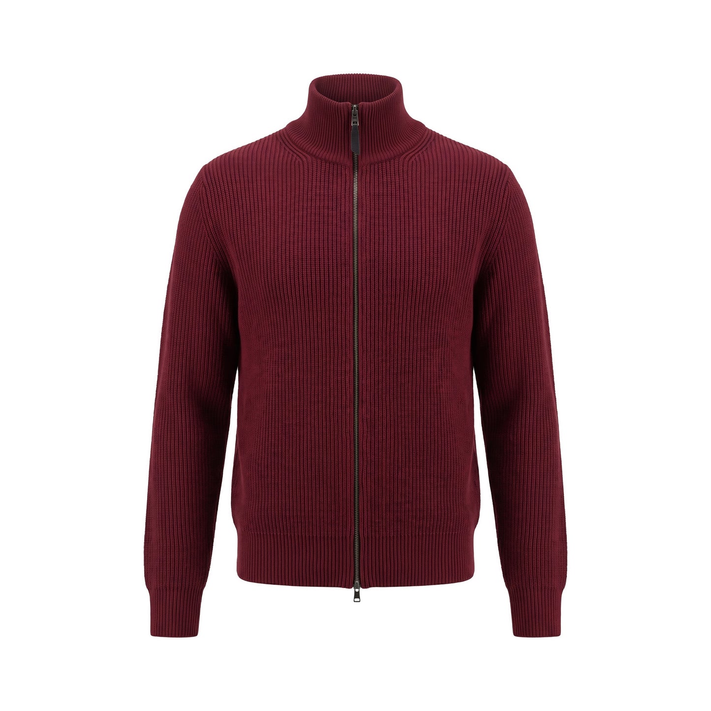 Ribbed Zip Cardigan
