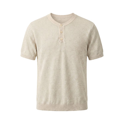 Linen Henley T-Shirt