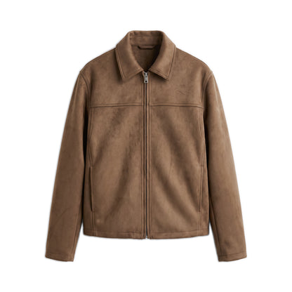 Suede-Effect Jacket