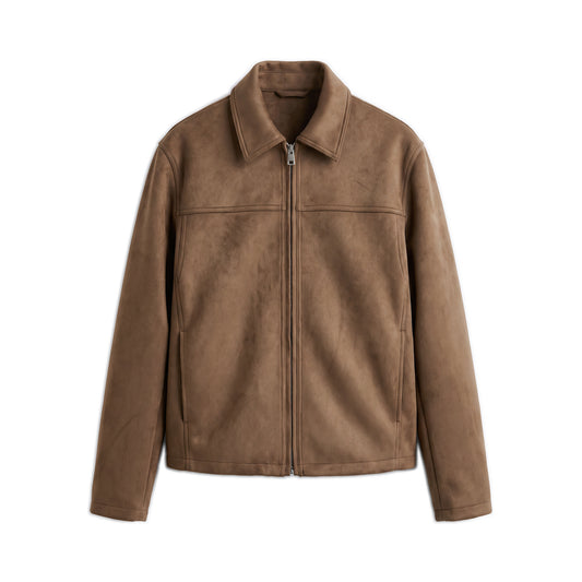 Suede-Effect Jacket