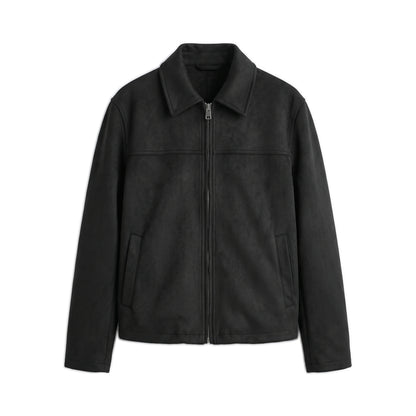 Suede-Effect Jacket